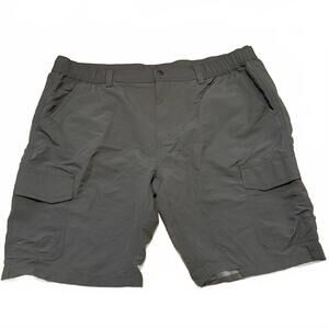 White Sierra cargo hiking shorts quick-dry charcoal gray XXL elastic waist